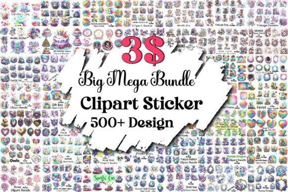 Download Big Mega Clipart Sticker PNG Bundle - Clipart Collection