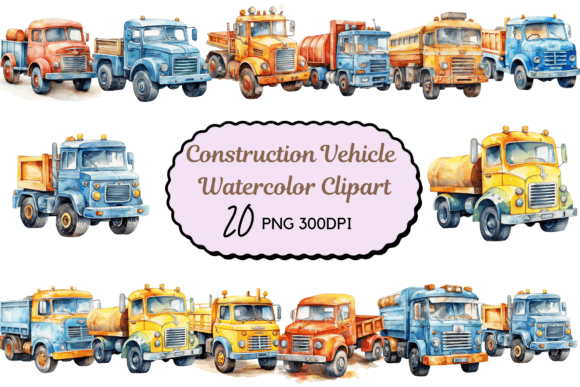 Download Colorful Construction Vehicle Clipart - Clipart Collection