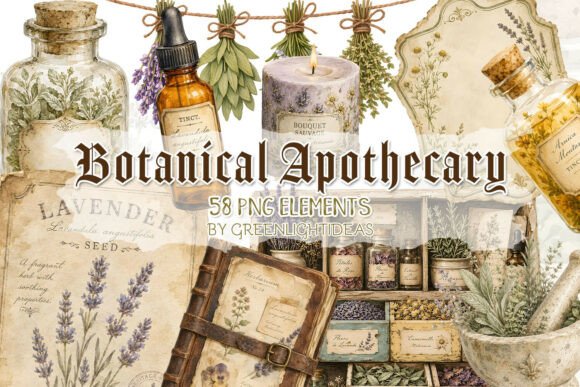 Download Botanical Apothecary Journal Ephemera - Premium Resources