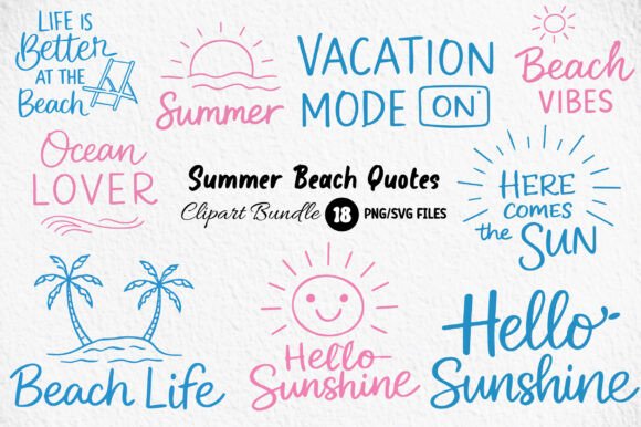 Download Summer Beach Quotes Clipart - Clipart Collection