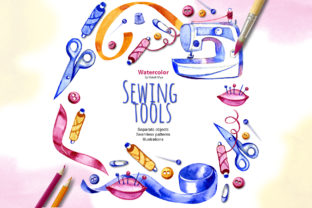 Download Watercolor Sewing Cliparts - Clipart Collection