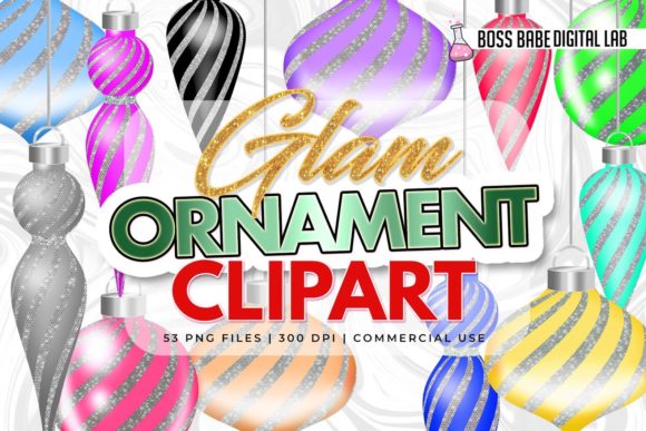 Download Glam Diamond Christmas Ornament Clipart - Clipart Collection