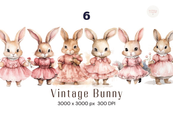 Download Artful Bunny Clipart Cute Animated Rabit - Clipart Collection