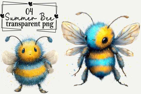 Download Whimsical Summer Bee Clipart - Clipart Collection