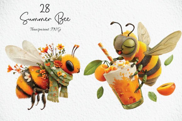Download Quirky Summer Bee PNG Clipart PNG - Clipart Collection