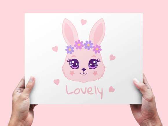 Download Cute Pink Bunny Clipart - Clipart Collection