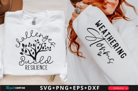 Download Challenges Build Resilience Sleeve Svg - Resilience Collection