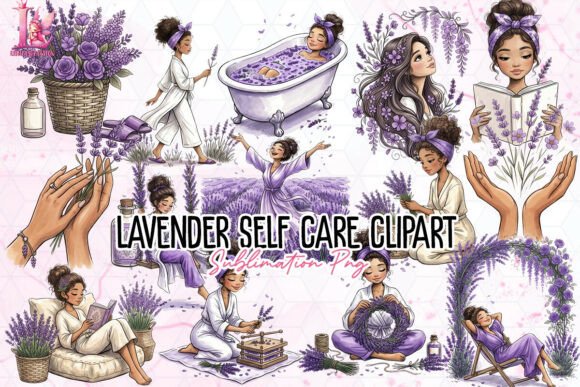 Download Lavender Self Care Clipart PNG - Clipart Collection