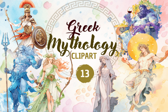 Download Greek Mythology Olympian Gods - Clipart - Clipart Collection